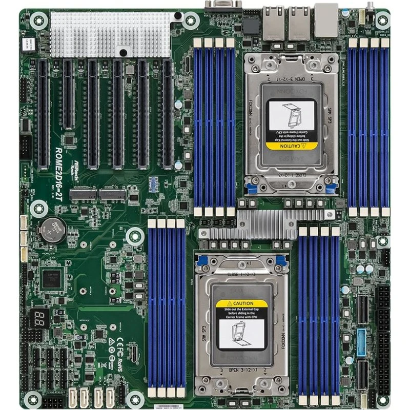 ASRock ROME2D16-2T Serverbundkort, Dual SP3, AMD EPYC