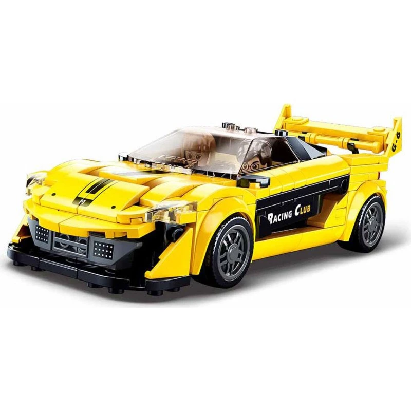 Sluban English Supercar Yellow – Byggesæt med 283 dele