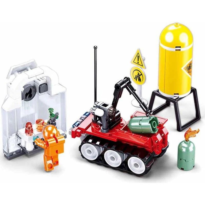 Sluban M38-B0963 Fire Department Robot Byggesæt – 130 dele, 6+ år