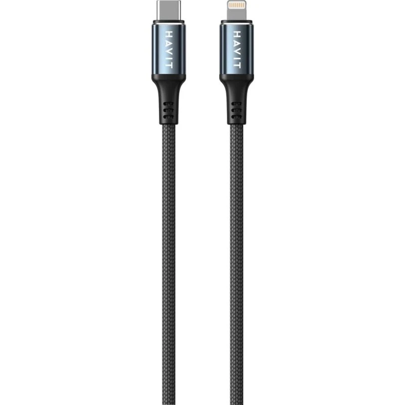 Havit CB6311 USB-C til Lightning kabel 1 m, sort