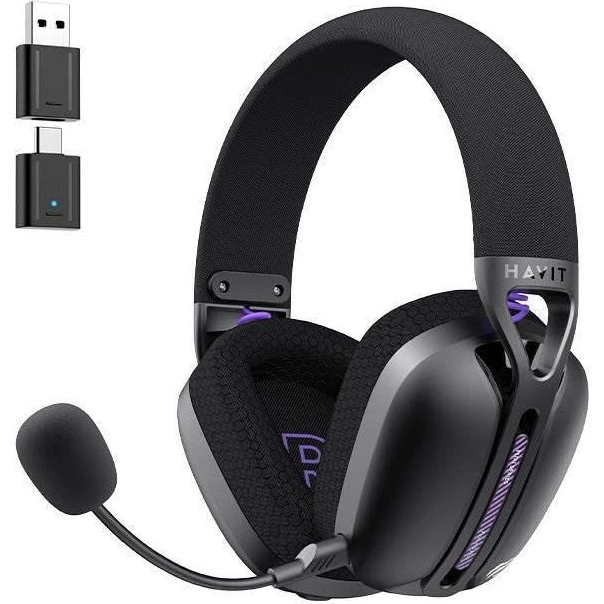 Havit Fuxi-H3 Plus Gaming-headset, sort
