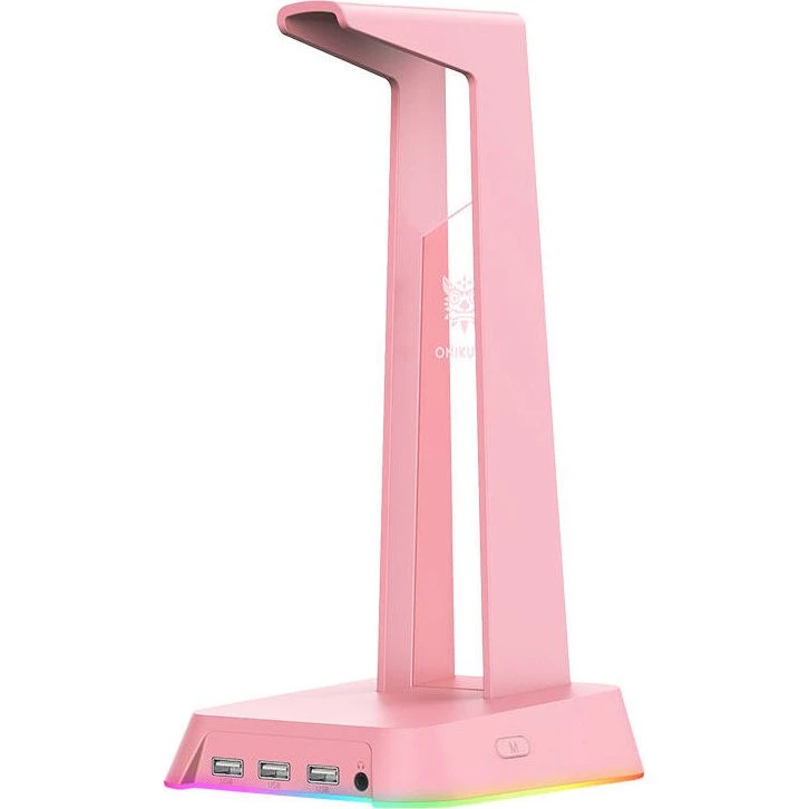 Onikuma ST-2 Gaming Stand (Pink) med RGB og 3x USB-A