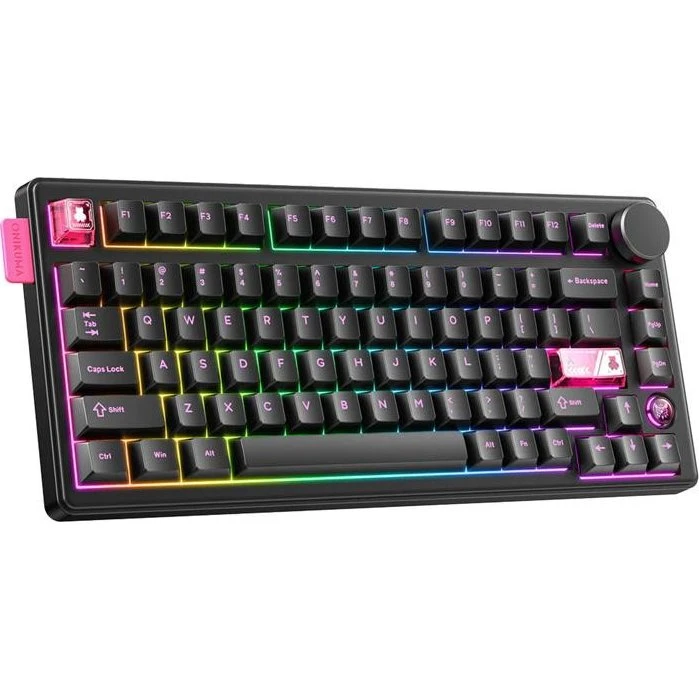 Onikuma MT706 Tastatur, Sort, Mekanisk, 2,4 GHz, Bluetooth
