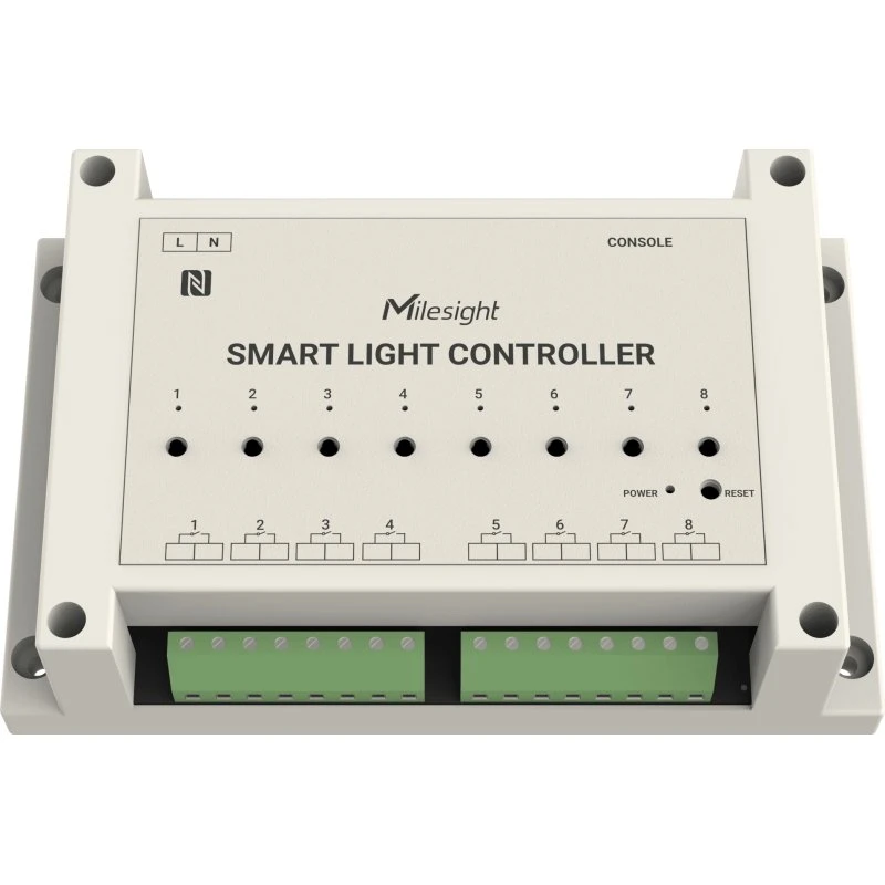 Milesight WS558 Smart Lyscontroller, 8 Kredsløb, Hvid