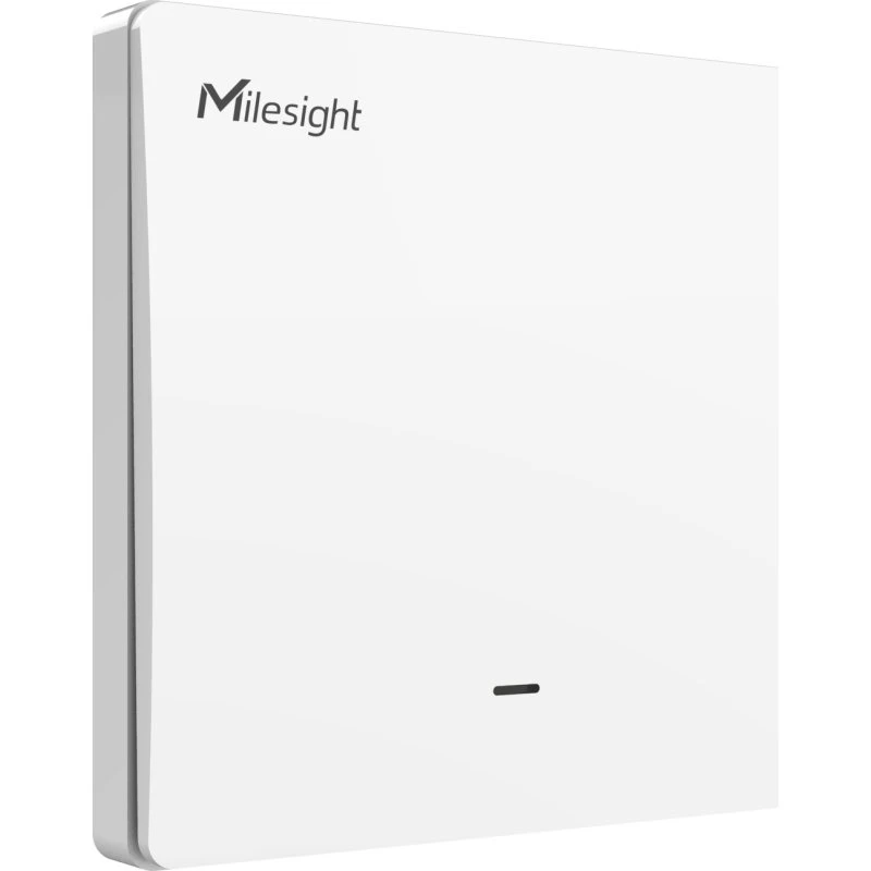 Milesight WS50x Smart Vægkontakt – LoRaWAN, 3-ledet, 1-knap, Hvid