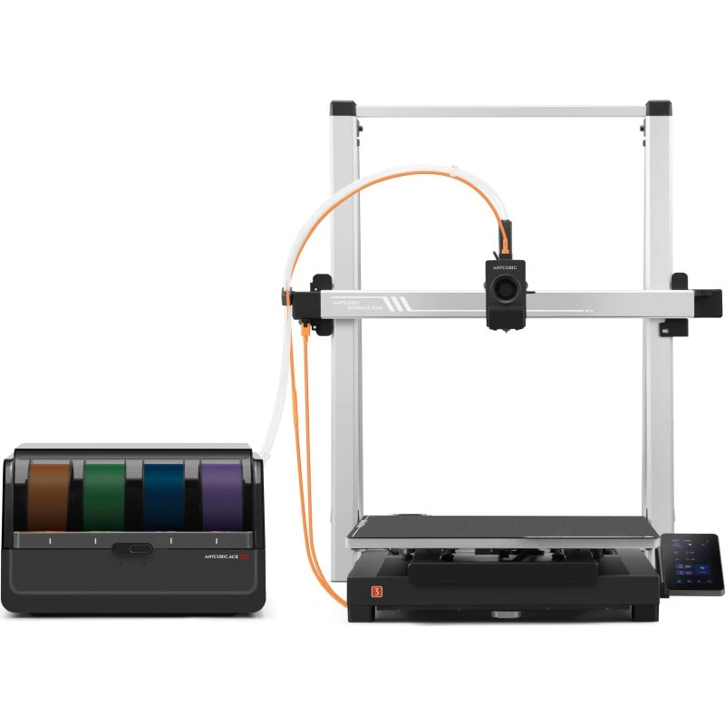 Anycubic Kobra 3 Max Combo 3D Printer – 420x420x500 mm, automatisk nivellering