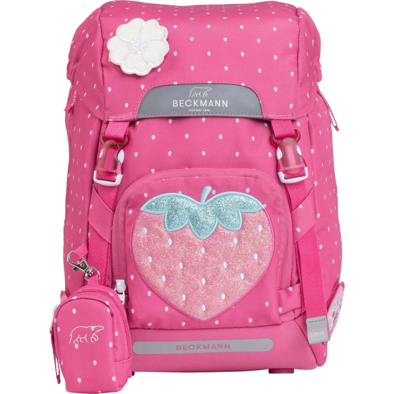 Beckmann Classic 22 L Skoletaske, Strawberry