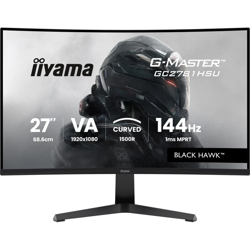 iiyama G-Master Black Hawk GC2781HSU-B1 27" buet gaming-skærm, 144 Hz, sort
