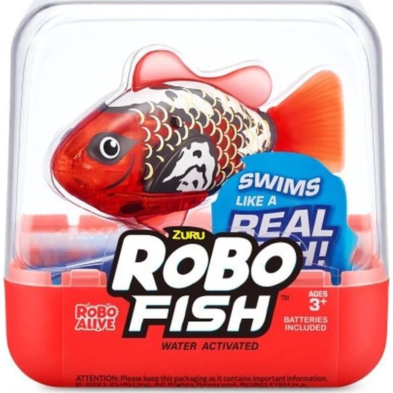 Zuru Robo Alive Robo Fish Rød