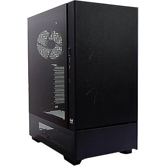 IN WIN ModFree Deluxe Big-Tower med hærdet glas - sort