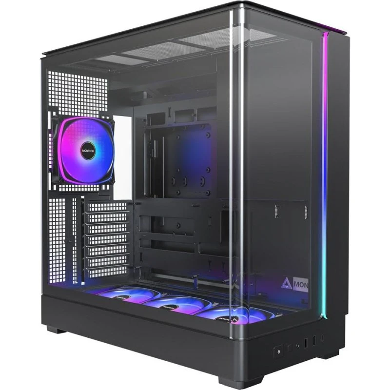 Montech King 45 PRO Black Miditower - Sort PC-kabinet