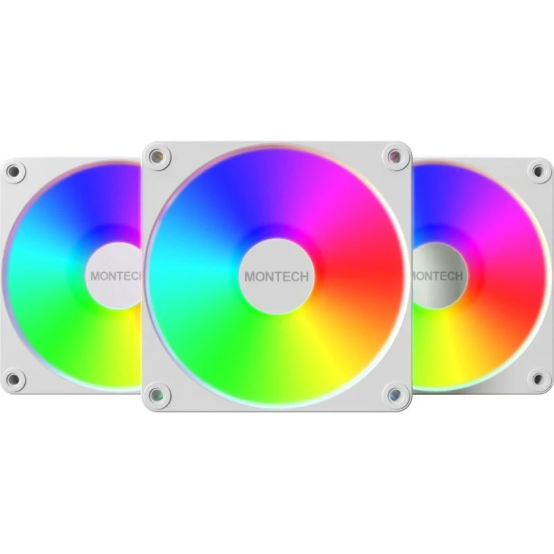Montech GF120R V2 ARGB 120mm Hvid 3 stk.