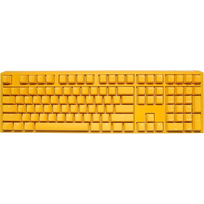 Ducky One 3 Mekanisk Gaming Tastatur, Gul, Tysk Layout