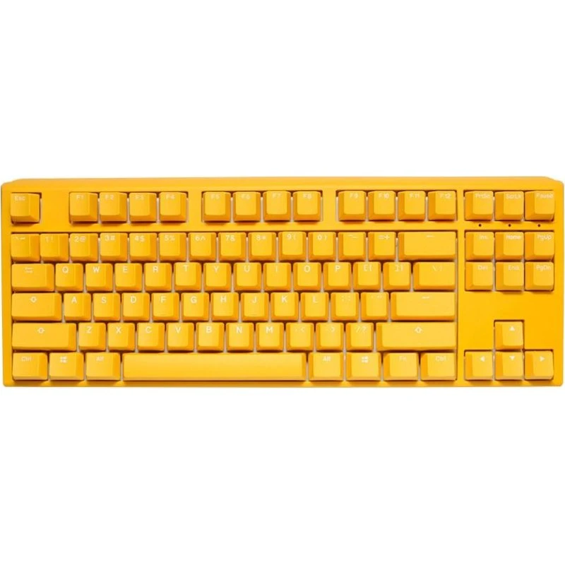 Ducky One 3 TKL Mekanisk Tastatur - Gul, Tysk Layout, Kablet