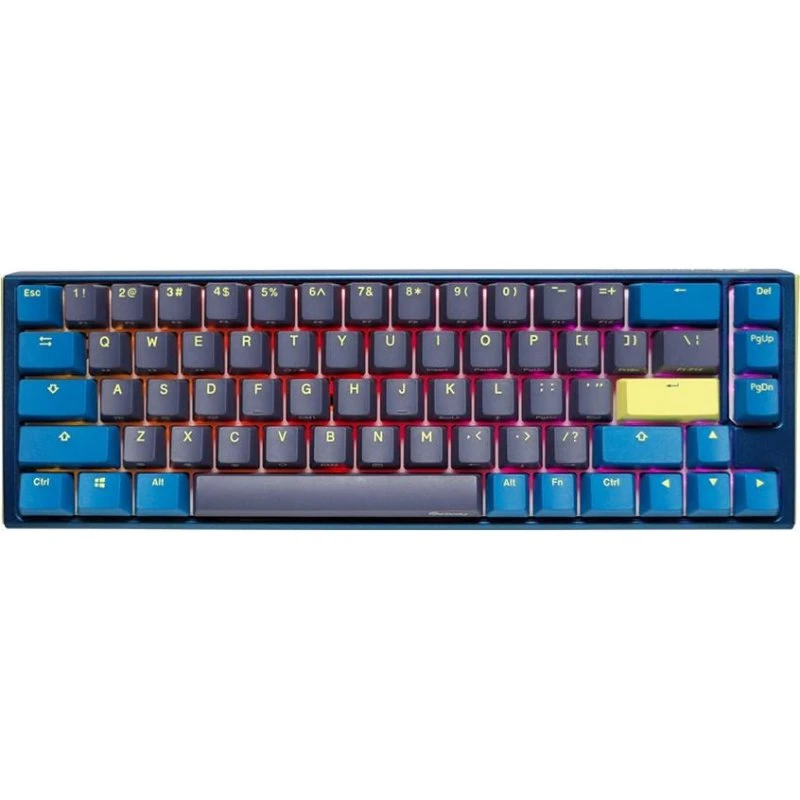 Ducky One 3 SF Daybreak 65% Mekanisk Tastatur, USB, RGB, Sort/Blå