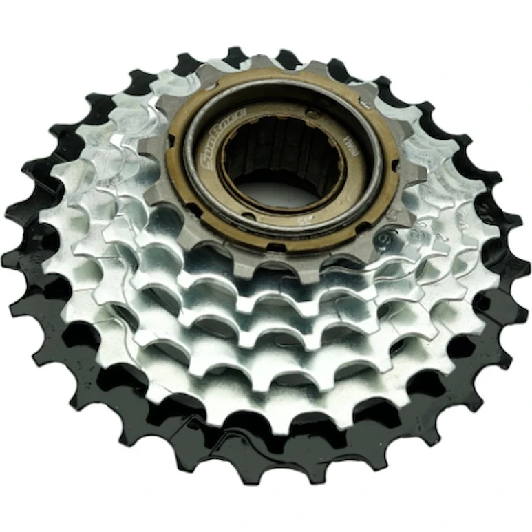 Sunrace 6-gear skruekrans 14-28T, sølv