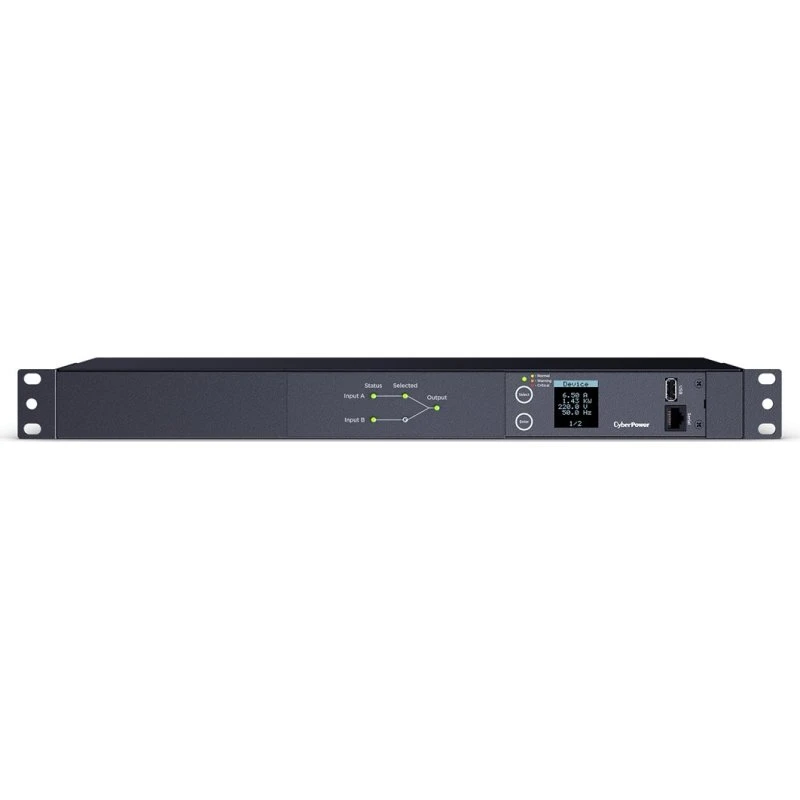 CyberPower PDU24005 10-stik 16A Strømfordelingsenhed 1U Sort