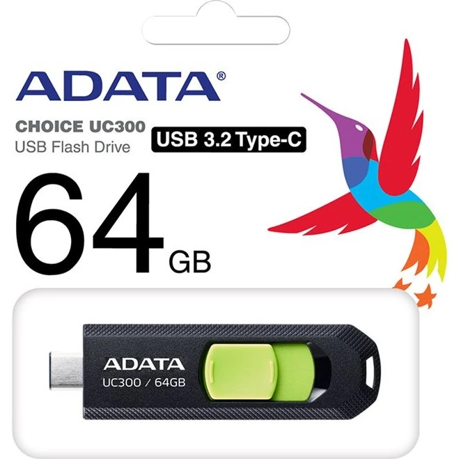 ADATA UC300 64GB USB-C Grøn