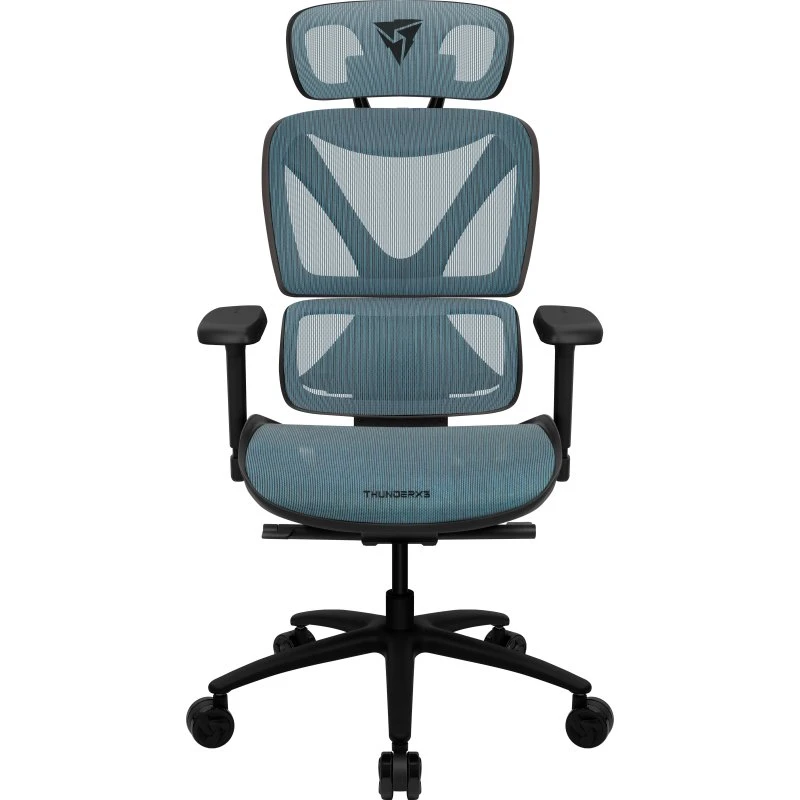 ThunderX3 XTC Mesh Chroma - Sort/Blå, 125 kg, 3D-armlæn, Class 4 gasløft