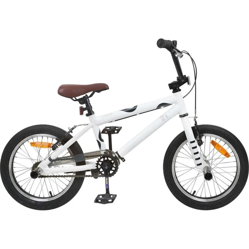 vidaXL BMX Cykel 16" Hvid til Børn 5-8 År