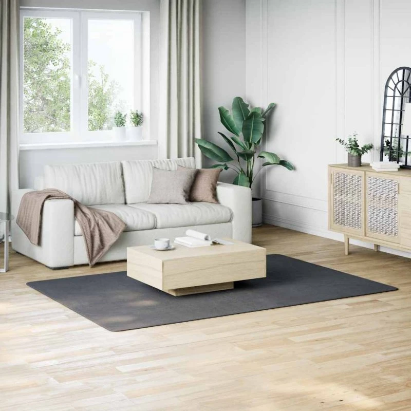 vidaXL gulvtæppe 160x230 cm grå blødt plys skridsikkert vaskbart