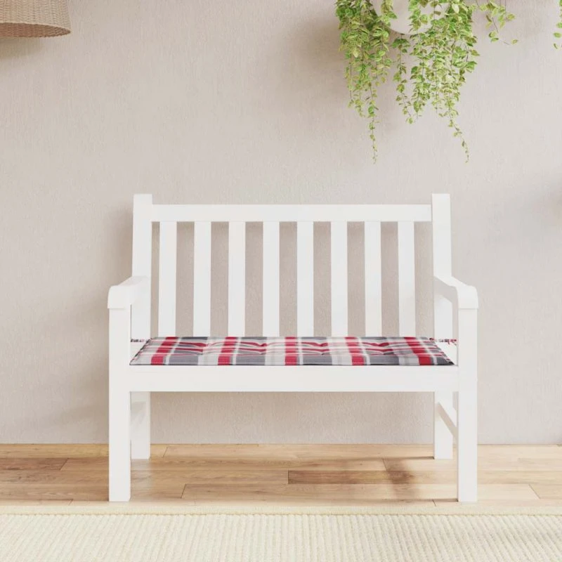 vidaXL Hynde til Havebænk 120x50x3 cm Rød Tern