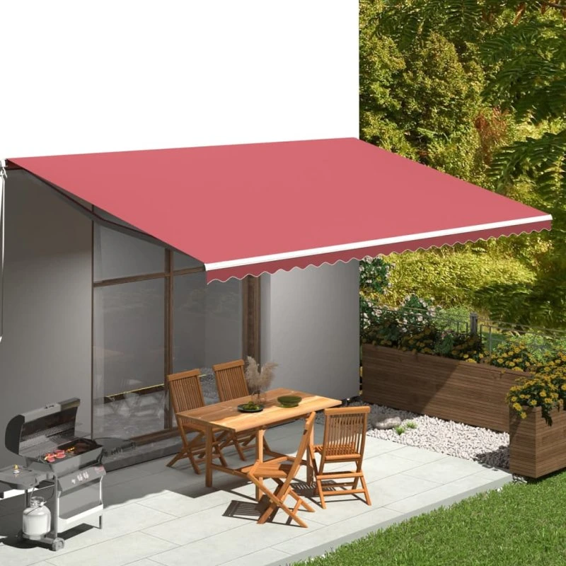 vidaXL Udskiftningsdug 6x3,5 m bordeaux