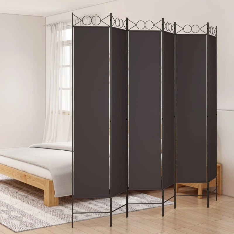 vidaXL 6-panels rumdeler 240x220 cm brun