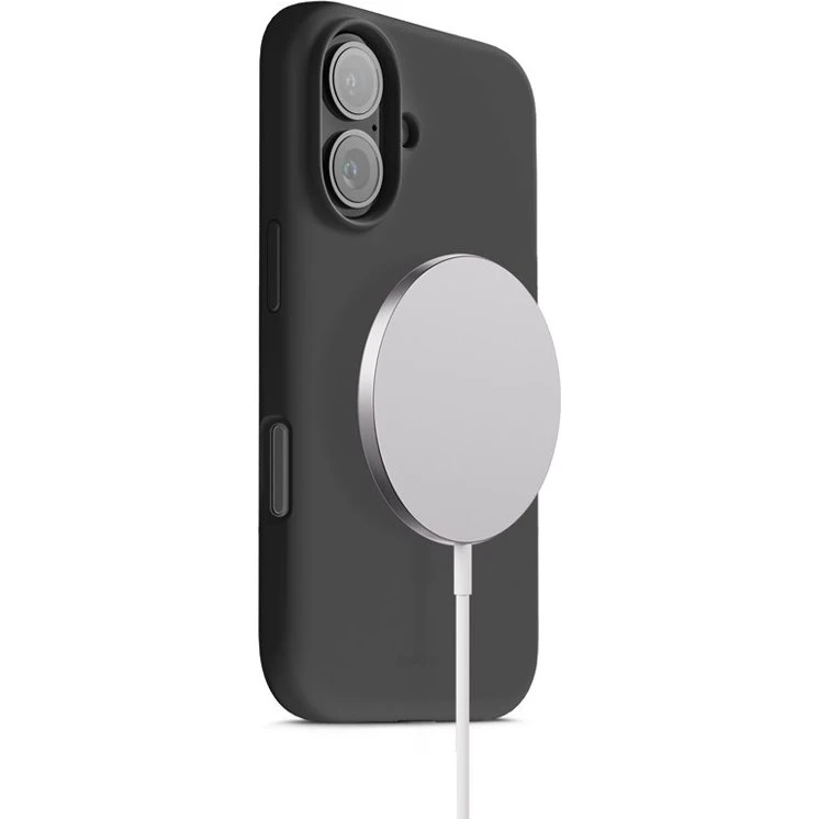 Crong Color Cover Magnetic MagSafe iPhone 17, Sort