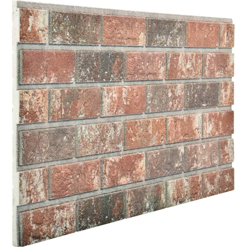 vidaXL Vægpaneler 10 stk Mørkebrun & Grå 100 x 50 cm EPS Skum