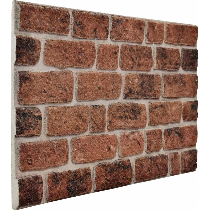 vidaXL Vægpaneler 10 pcs Brun Murstenslook 100 x 50 cm EPS Skum