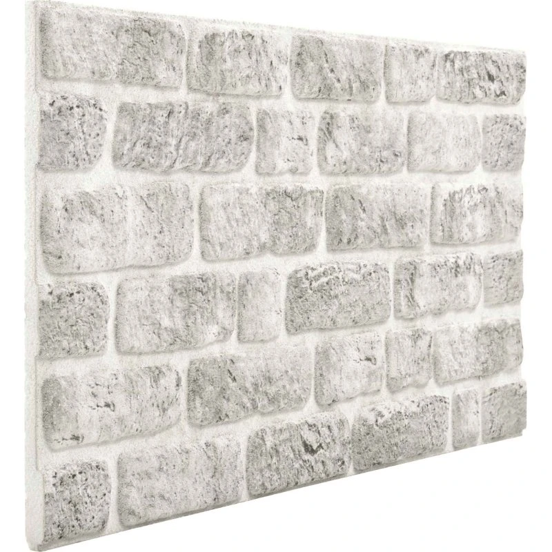 vidaXL Vægpaneler 10 stk Lysegrå 100 x 50 cm EPS Skum