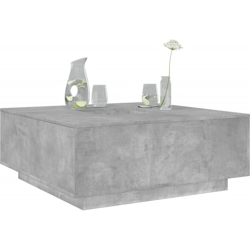 vidaXL sofabord 100x100x40 cm betongrå konstrueret træ