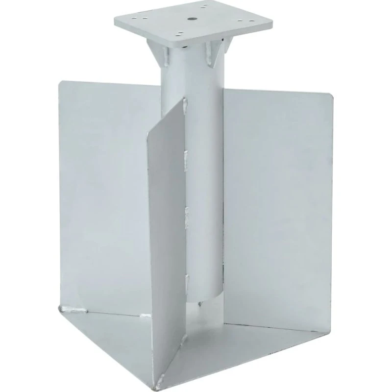 vidaXL Nedgravet Parasolbase 27,5x27,5x45 cm Stål Sølvfarvet