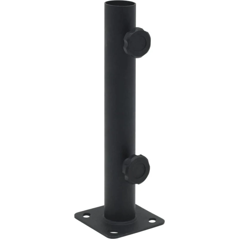 vidaXL Parasolholder til Ø32/34/38 mm, stål, matsort