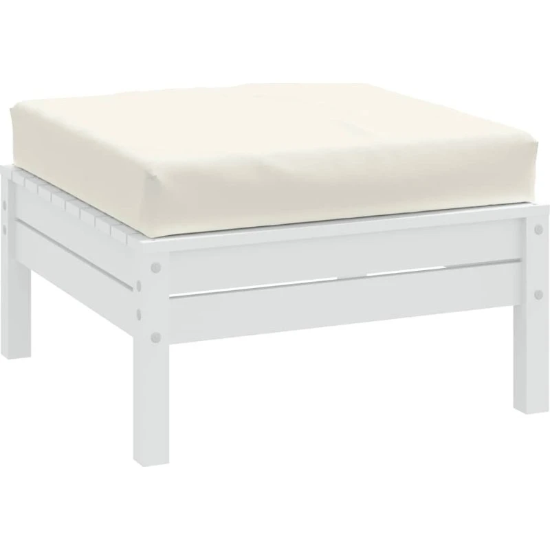 vidaXL Pallehynde 60x60x9,5 cm Cremefarvet