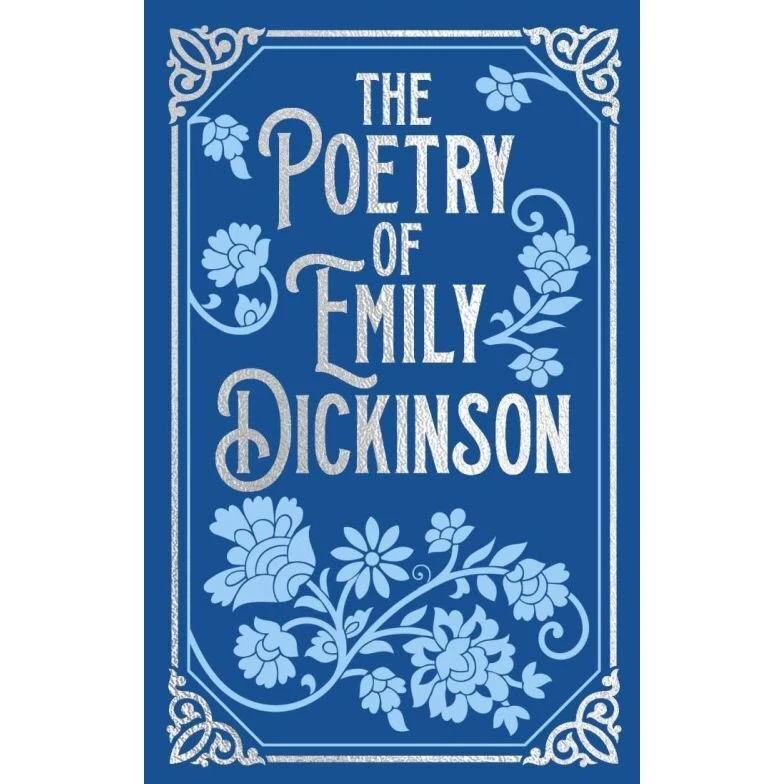 The Poetry of Emily Dickinson – Hårdrygget digt samling med sølvembossering