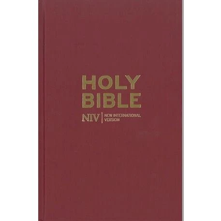 NIV Holy Bible - Burgundy Hardback, Engelsk