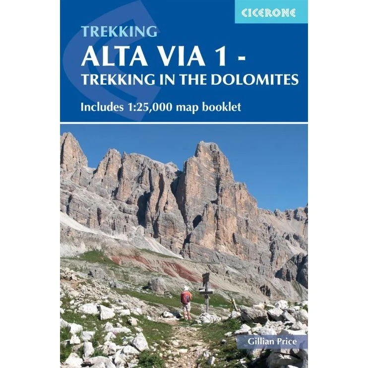 Alta Via 1 - Trekking i Dolomitterne med 1:25.000 kort
