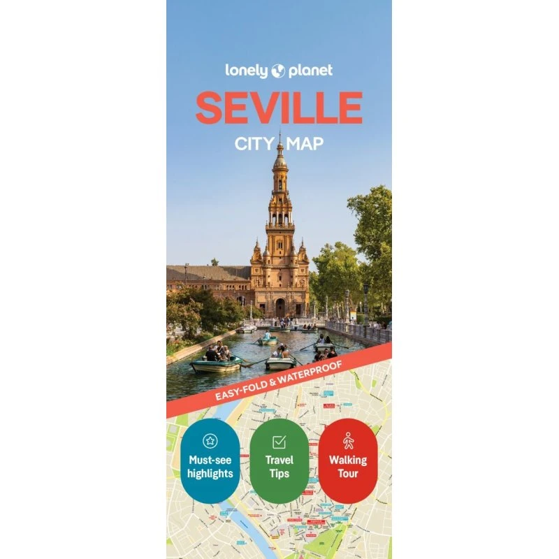 Lonely Planet Seville City Map – Vandsikker, foldbar kort med slipcase