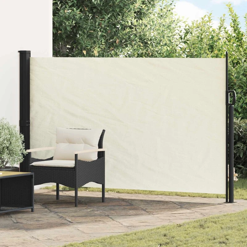vidaXL Udtrækkelig Side-Markise Creme 300 x 170 cm