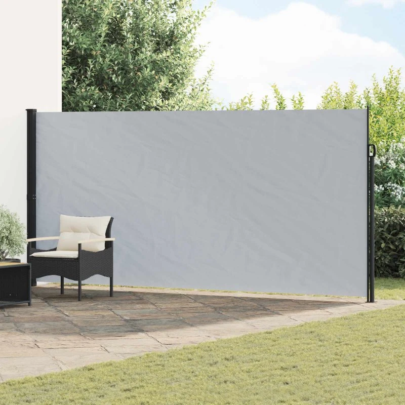 vidaXL Udtrækkelig Side-Markise 300 x 200 cm Grå