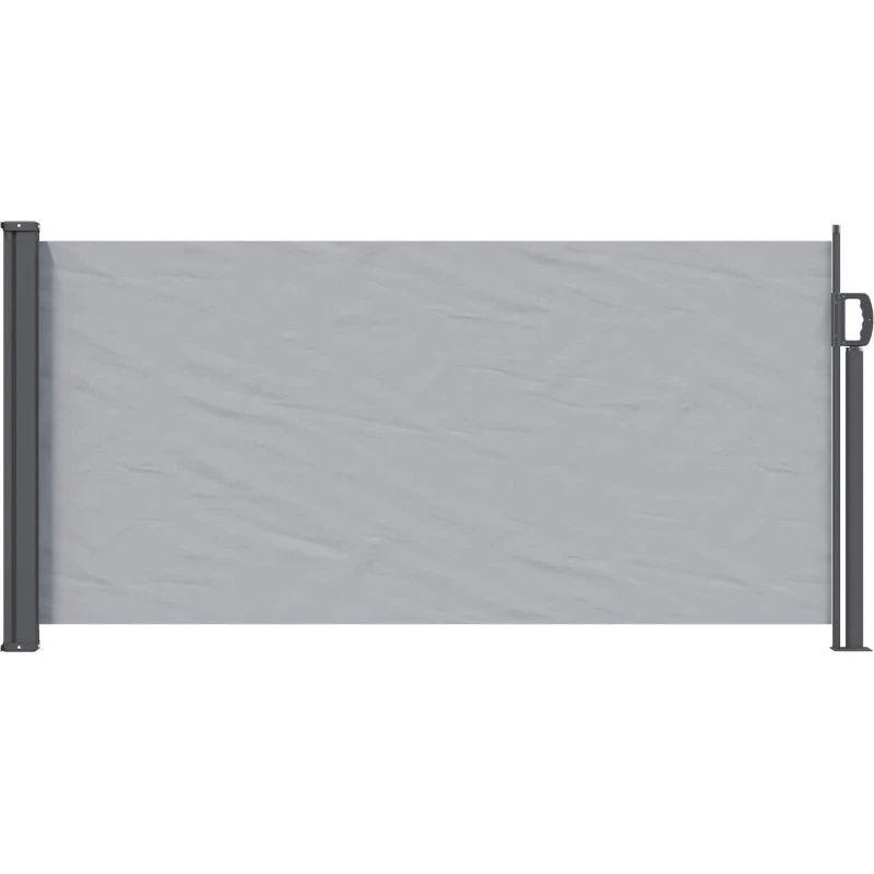 vidaXL Udtrækkeligt Side-Markise 300 x 100 cm Grå