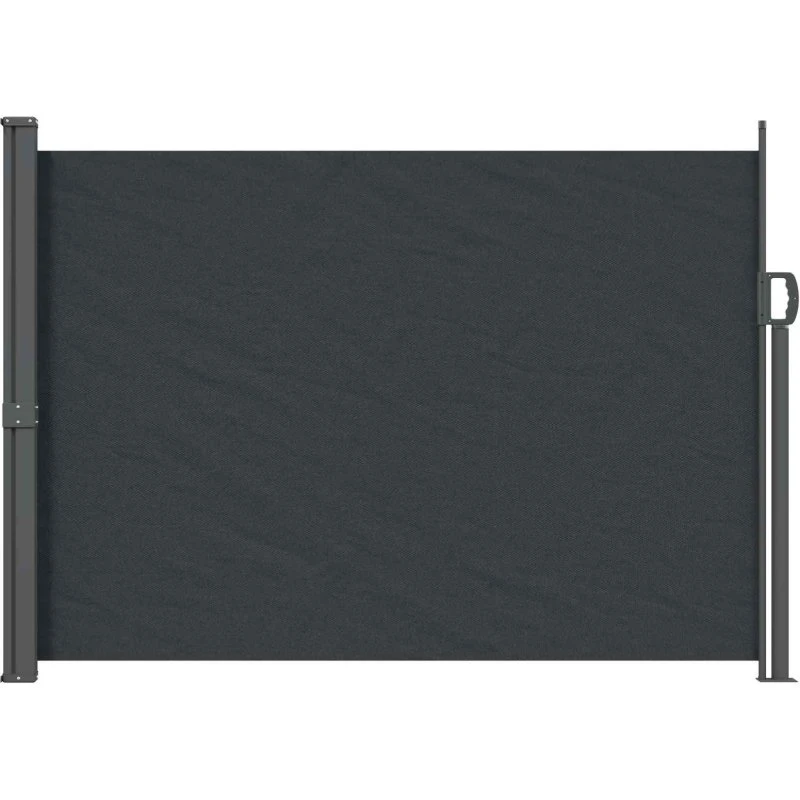 vidaXL Udtrækkeligt Side-Markise 120 x 300 cm, 100% Polyester med PU-Behandling, Stålramme