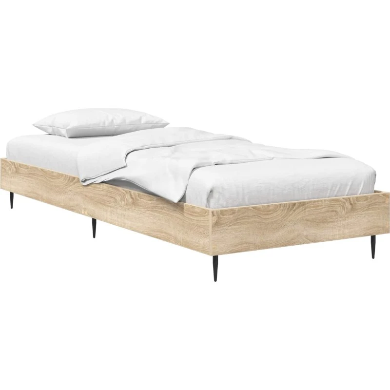 vidaXL Sengestel Sonoma-eg 80 x 200 cm Konstrueret Træ