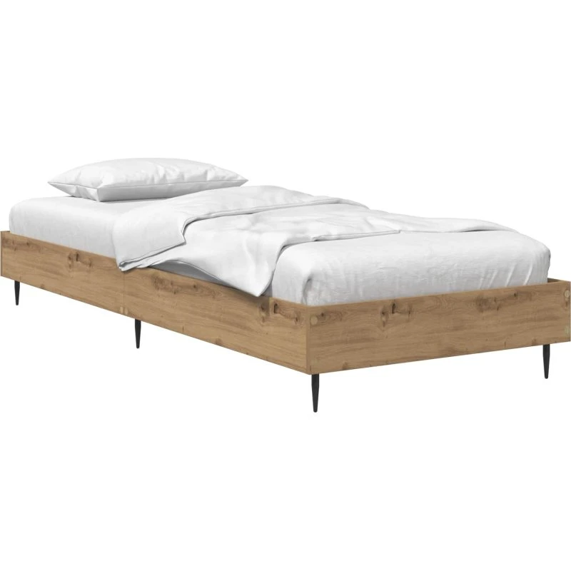 vidaXL Sengestel Artisan-eg 80 x 200 cm Konstrueret Træ