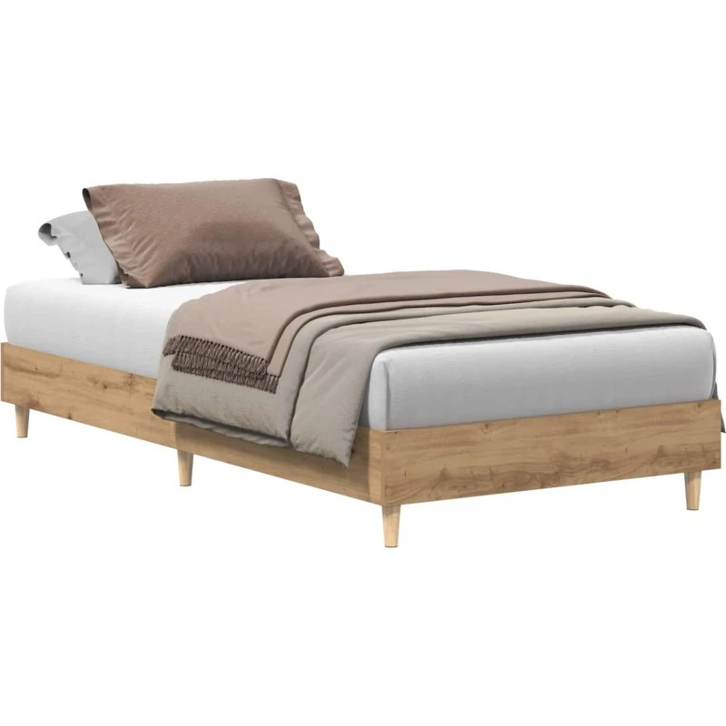 vidaXL Artisan eg Sengestel 80 x 200 cm Konstrueret Træ