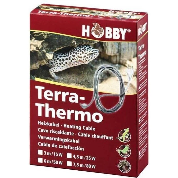 Terra-Thermo Varmekabel 25 W til terrarium (vandtæt)
