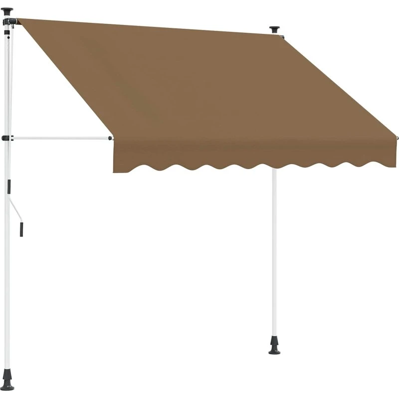 vidaXL Manuel Utrækkelig Markise Beige 400 cm