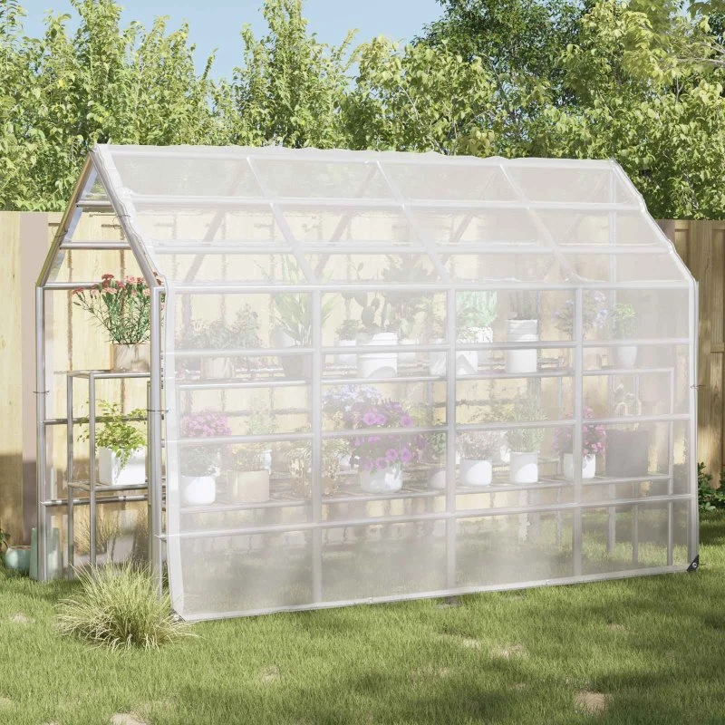 vidaXL Planteovertræk Transparent 3 x 3 m PE